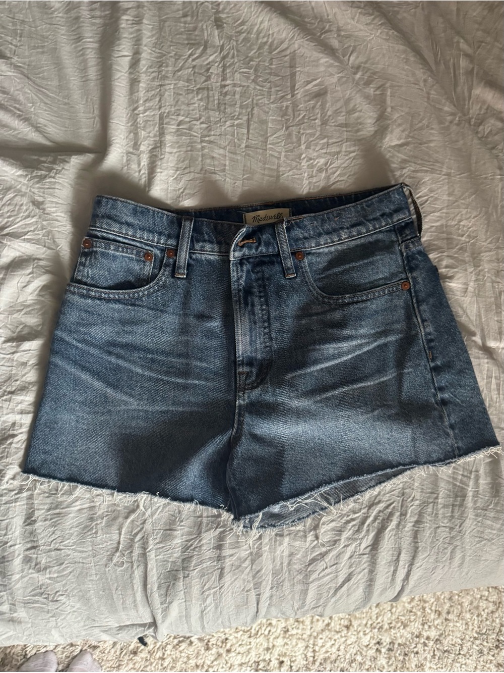Madewell Blue Denim Cutoff Shorts